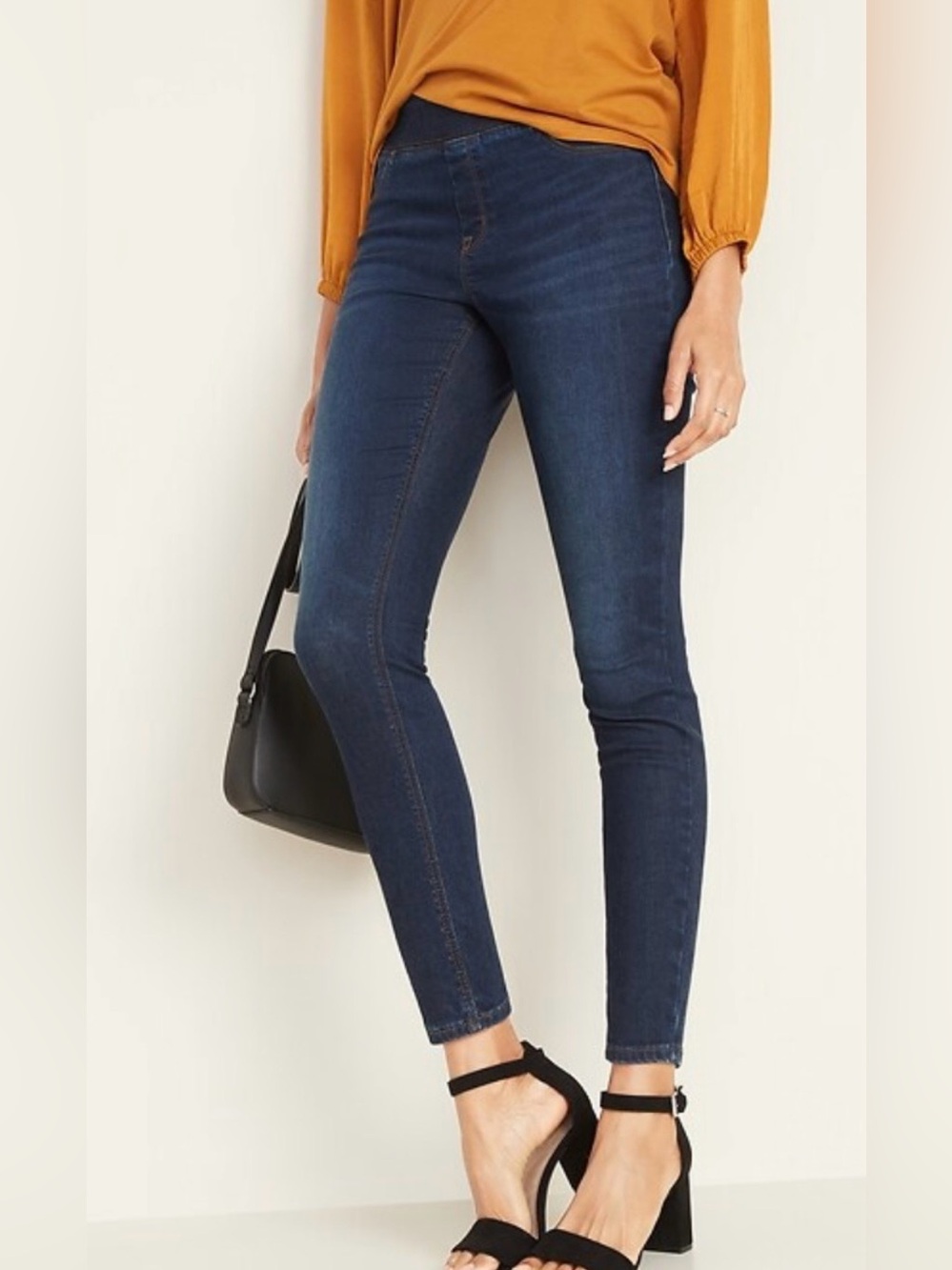 Old Navy Dark Indigo Rockstar Super Skinny Jeggings